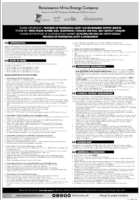 TENDER OPPORTUNITY: PROVISION OF PROFESSIONAL SAFETY AND ENVIRONMENT SUPPORT SERVICES