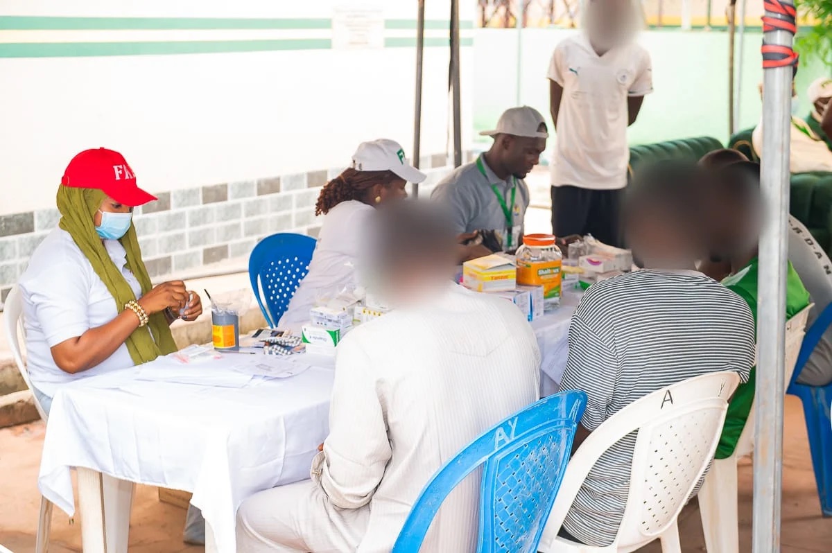 The beneficiaries being attended to. Credit- NCos FCT command