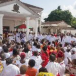 The traditionalists at the palace of the Oba of Benin