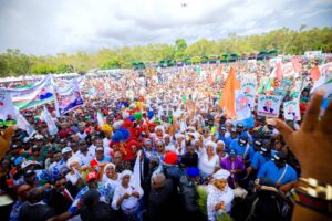 Mammoth crowd as Enugu East zone endorses Tinubu, Mbah for second term