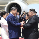 Chinese President Xi Jinping lands in North Korea