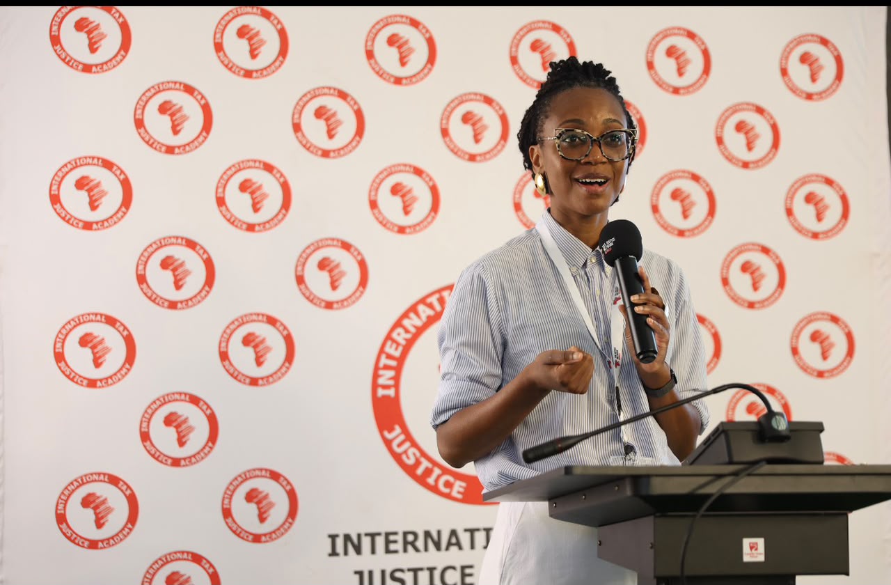 Executive Director of Tax Justice Network Africa (TJNA), Chenai Mukumba, at the opening of the International Tax Justice Academy (ITJA) intermediate training course aimed at strengthening civil society organisations (CSOs) and media capacity on tax justice across Africa, convening in Nairobi Kenya