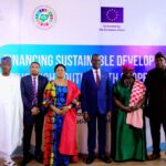 The SSA to the President on SDGs, Princess Adejoke Orelope-Adefulire, Minister of Finance and Coordinating Minister of the Economy, Taiwo Oyedele, the UNDP Resident Representative, Ms Elsie Attafuah and the Leader of Ethiopian Delegation, Solomon Tesfassilassie at the Experience Exchange Programme on the Implementation of the Integrated National Financing Framework for the SDGs in Abuja recently