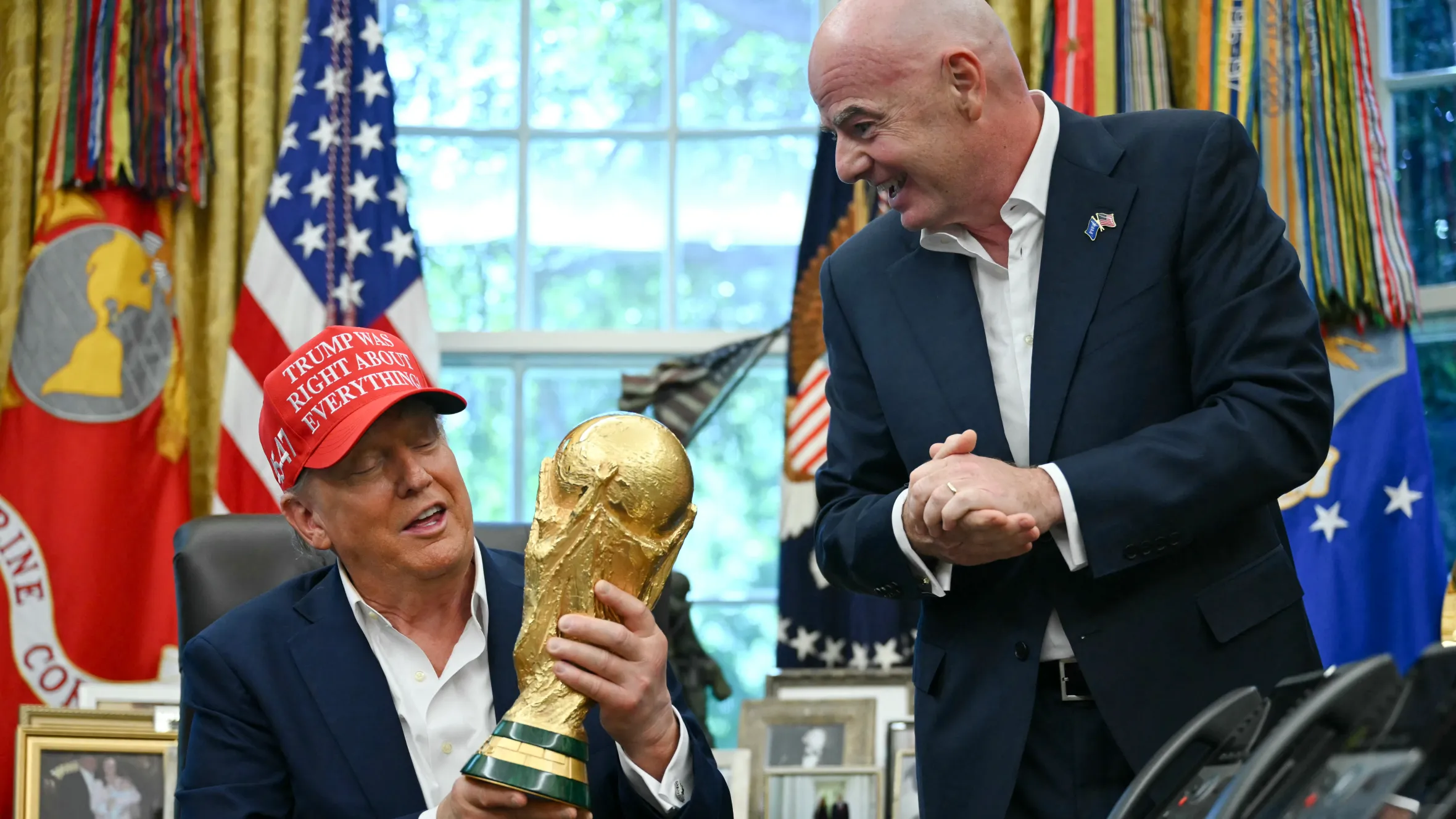 World Cup Final Trump, Infantino to present trophy to champions