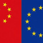 China EU flags