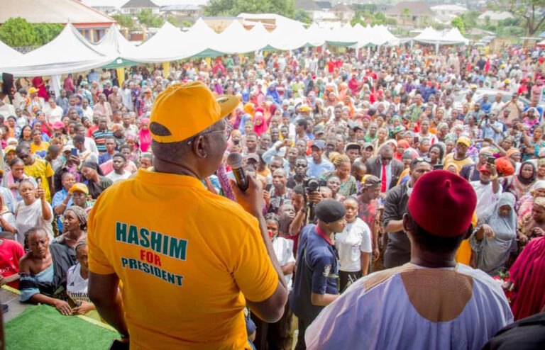 Thousands rally in Abuja for Gbenga Hashim