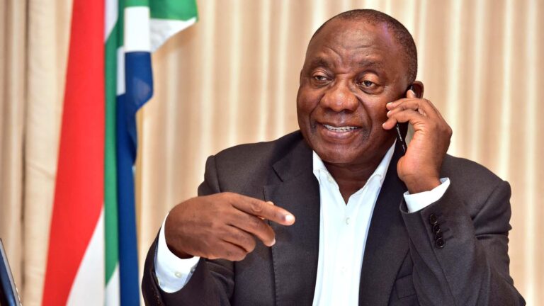South African President Cyril Ramaphosa