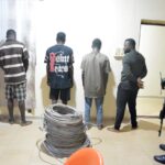 NSCDC parades five suspects for criminal conspiracy, possession of vandalised materials