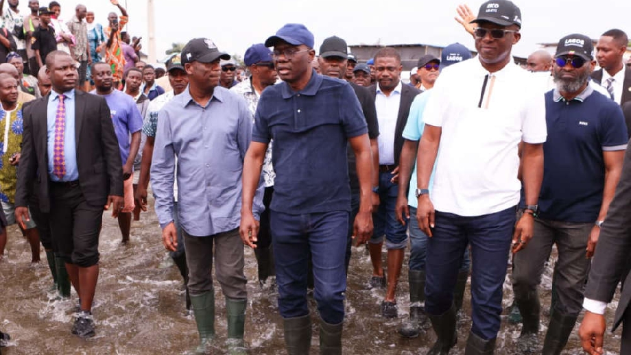 Sanwo-Olu begins intervention in Lagos communities, attributes flooding to climate change, human error