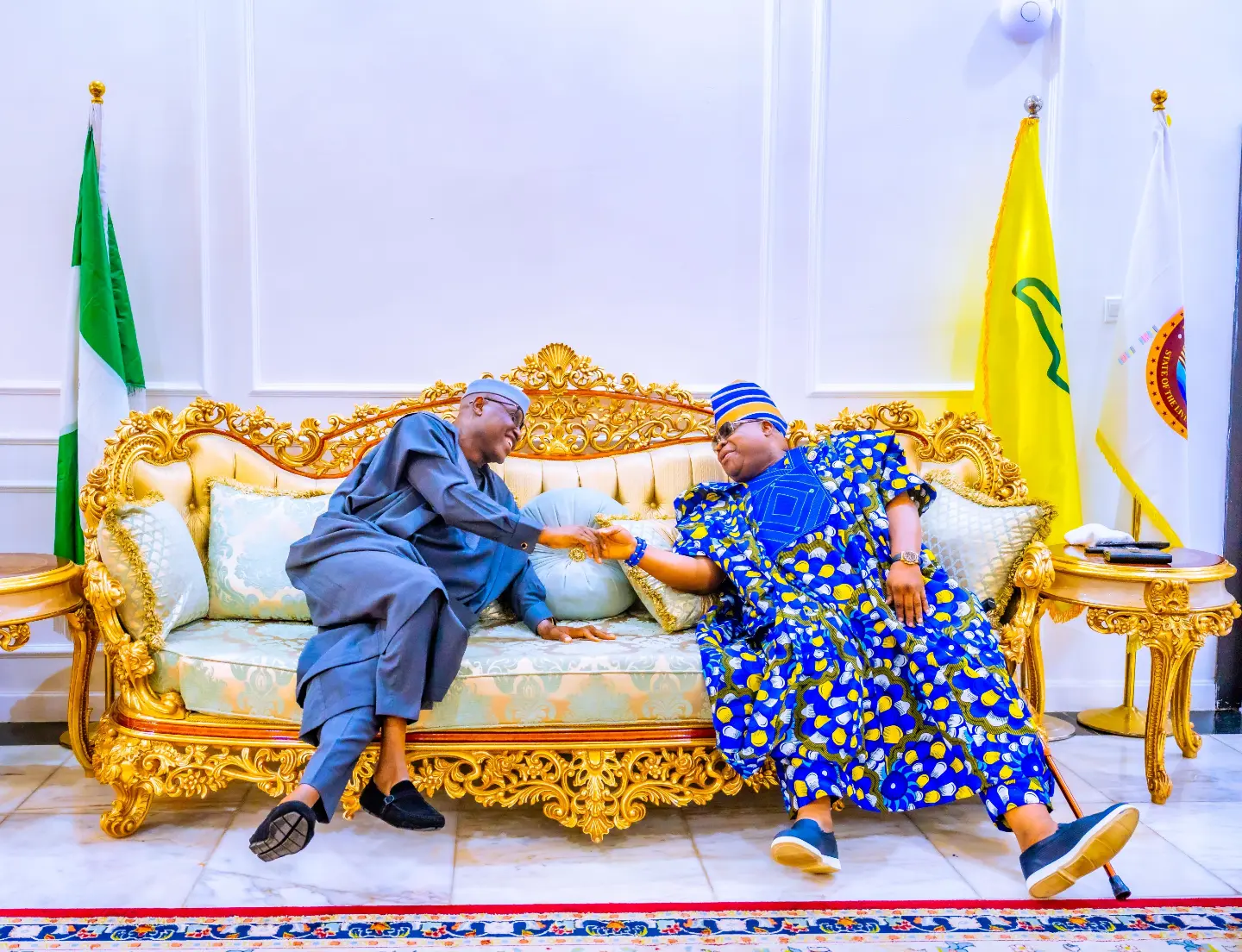 Adeleke, Oyebamiji meet as APC secretary holds prayer for late mother in Osun