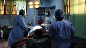 A patient receiving attention at the hospital. Photo- Anambra State Government