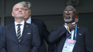FIFA President Gianni Infantino and Amaju Pinnick