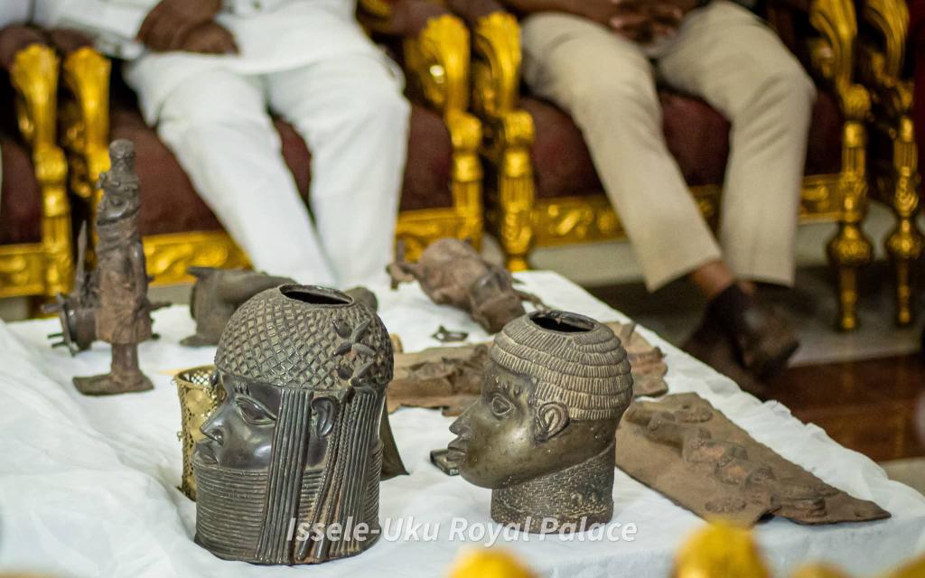 Oba of Benin receives 18 artefacts from Switzerland, urges Germany to honour pact