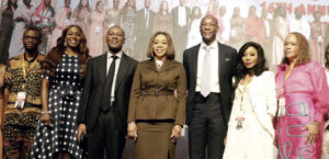 L–R- Sama; Adegite; Okuntola; Olusanya; Agbaje; Bolodeoku and Proctor, at the event
