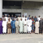 Members of the committee in a group photograph with TETFund management