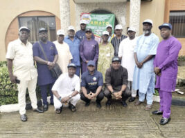 Members of transport associations during a courtesy visit to National Coordinator of Transporters for Tinubu:Shettima 2027, Segun Obayendo, in Lagos