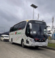One of the new luxury coaches deployed by ABC Transport recently