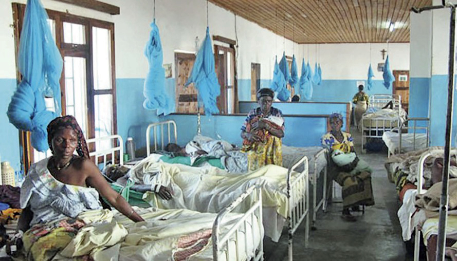 Patients in a hospital ward