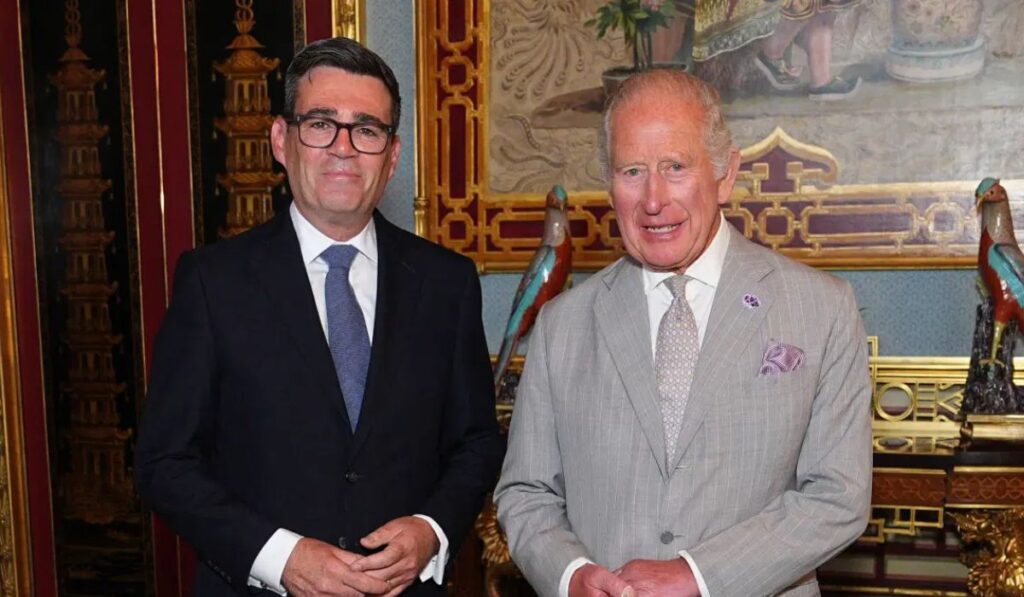 Andy Burnham and King Charless III