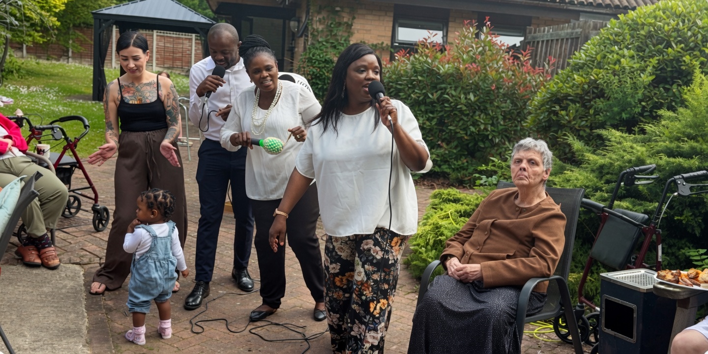 Nigerian singer Yemi Esho touches lives in UK care homes