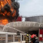 NPA, NIMASA battle tank farm fire at Bono Terminal, Apapa