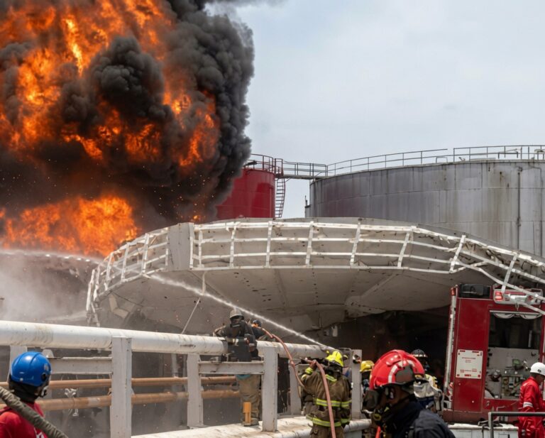 NPA, NIMASA battle tank farm fire at Bono Terminal, Apapa