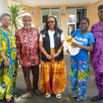 L-R: Mrs Philomena Yakubu; Prof. Adetokunbo Fabamwo; Dr. Emmanuella Zamba; Tingni Kindness and Director, Clinical Services and Training, Prof. Adebowale Adekoya, at the handing over of Tingni Kindness and baby to Plateau State Government held at the Conference Room, LASUTH