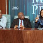 Senior Special Assistant to the President on Media and Publicity, Temitope Ajayi, Special Adviser to the President on Information and Strategy, Bayo Onanuga and Director-General of National Pension Commission, Omolola Oloworaran, at the State House during a media briefing on activities of the commission on Tuesday, July 14, 2026