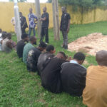 Some of the suspects being paraded at the Edo State Police command