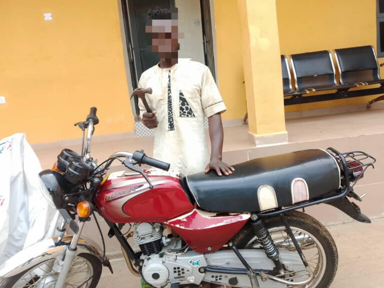 Oyo police arrest suspected armed robber, recover stolen motorcycle in Ibadan