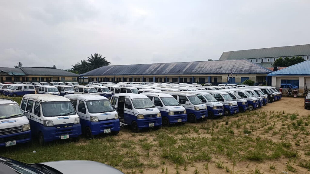 Cross River State branded commercial buses