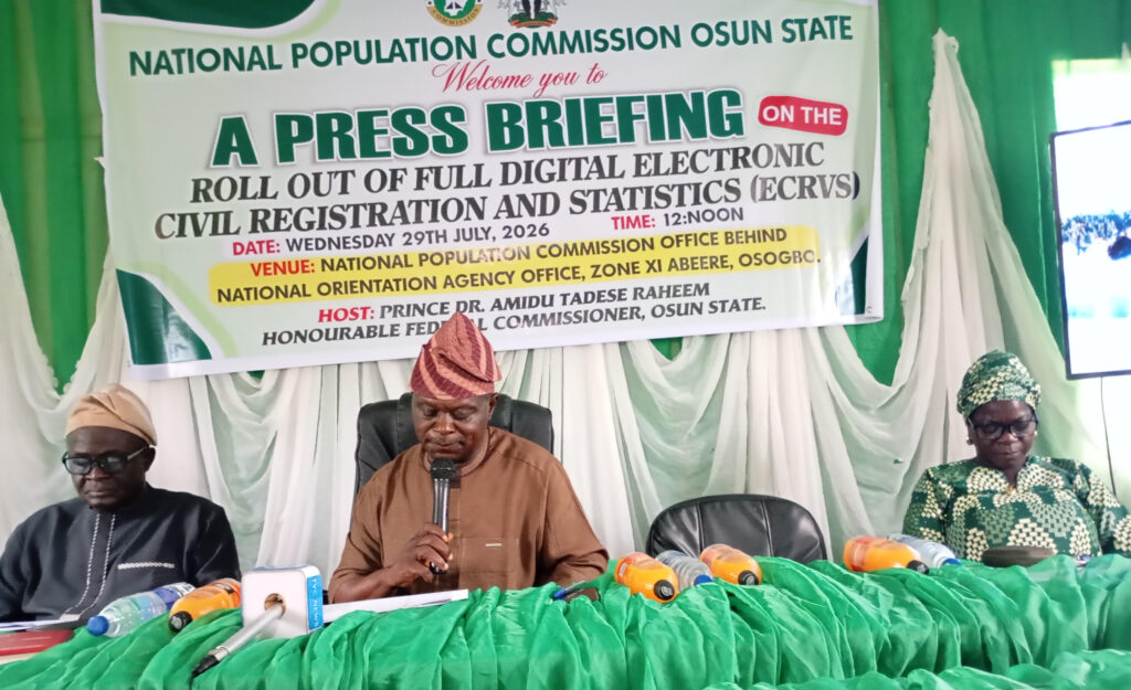 NPC urges Osun residents to embrace digital birth, death registration