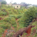 •The ravaging gully erosion at Ogbeudo:GTC road, Umusiome, Nkpor, Anambra State