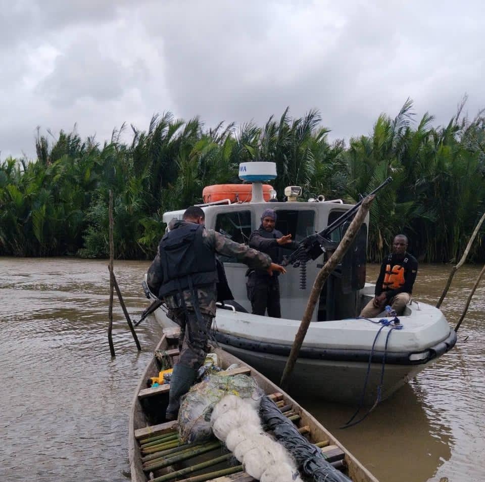 Navy sustains pressure on militants, destroys another camp in Cross River creeks