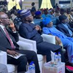 The Governor of Nasarawa State, Engr Abdullahi Sule, the Minister of Defense, Gen. Christopher Musa rtd, The SGF, Sen. George Akume and Benue State Governor Rev Fr Hyacinth Alia during the summit in Government House Makurdi