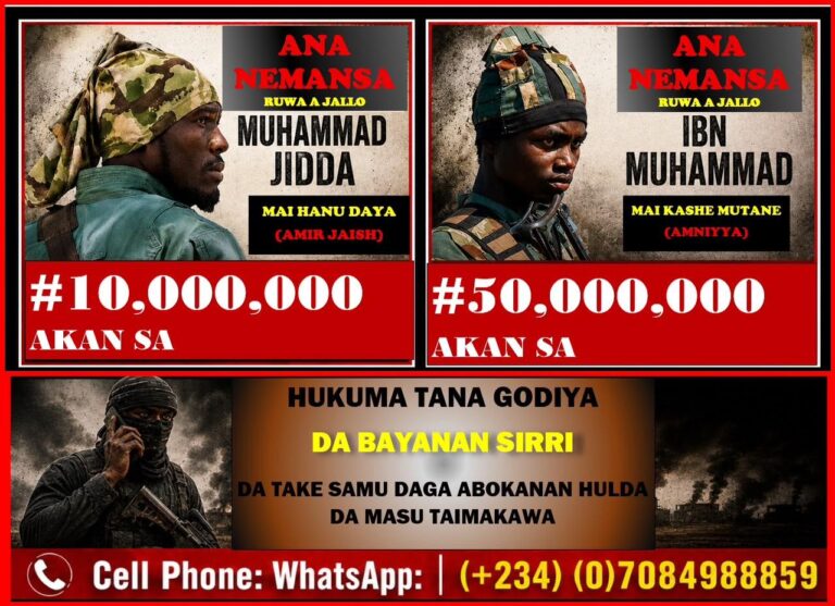 Military offers reward for information on wanted ISWAP senior leaders