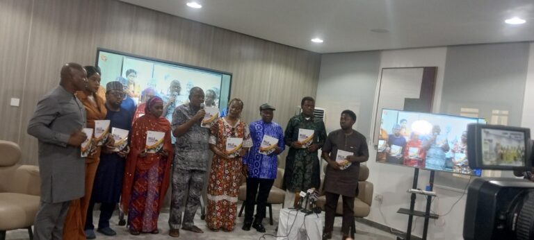 Director CAPPA MR Akinbode Oluwafemi, Mr. Benedeth Ejiofor of NCCC, Mr Timothy Agunbiade Vice-President Bille Kingdom Youth Federation, and other stakeholders during the documentary presentation