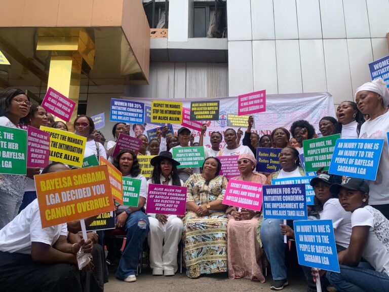 CSOs, women storm Abuja to demand immediate reinstatement of Sagbama LG Chair, Allen