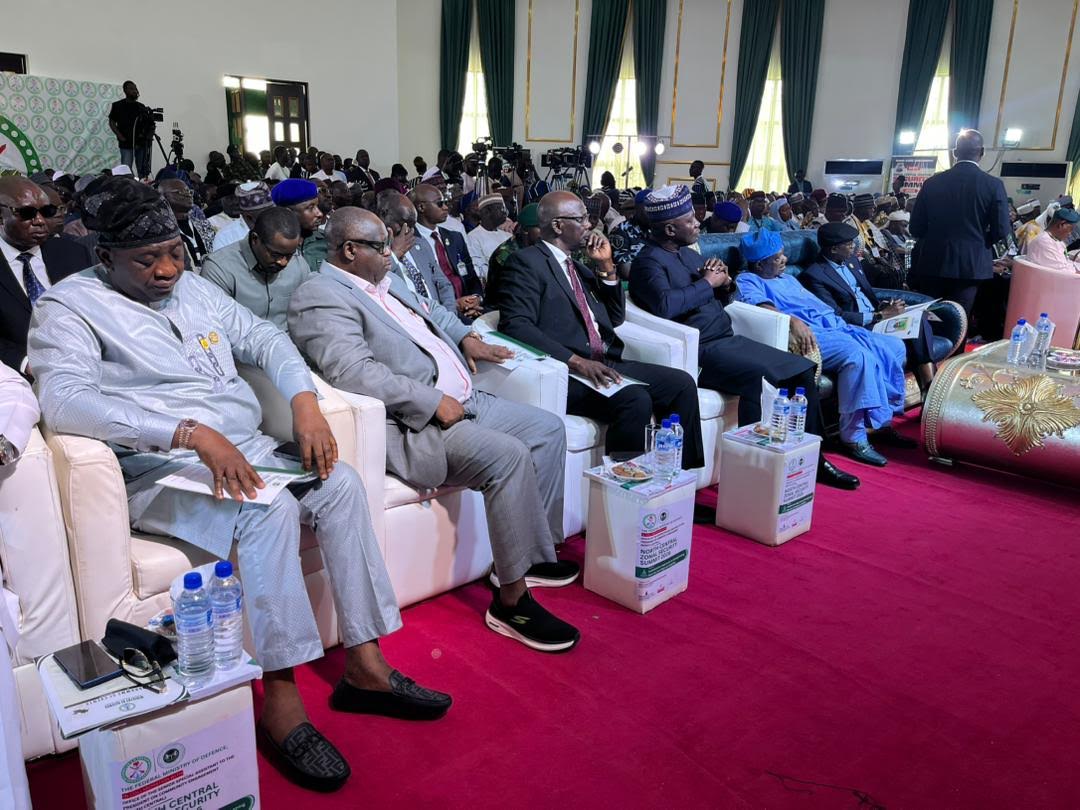 The Deputy Governor of Benue State, Sam Ode, Governor of Plateau State, Caleb Muftwang and other dignitaries during the summit