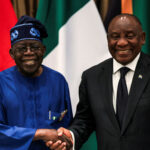 South African President Cyril Ramaphosa shakes hands with Nigerian President Bola Tinubu on the day of the 11th Bi-National Commission between the two countries at Tuynhuys, in Cape Town, South Africa, December 3, 2024.REUTERS/Esa Alexander | TPX IMAGES OF THE DAY