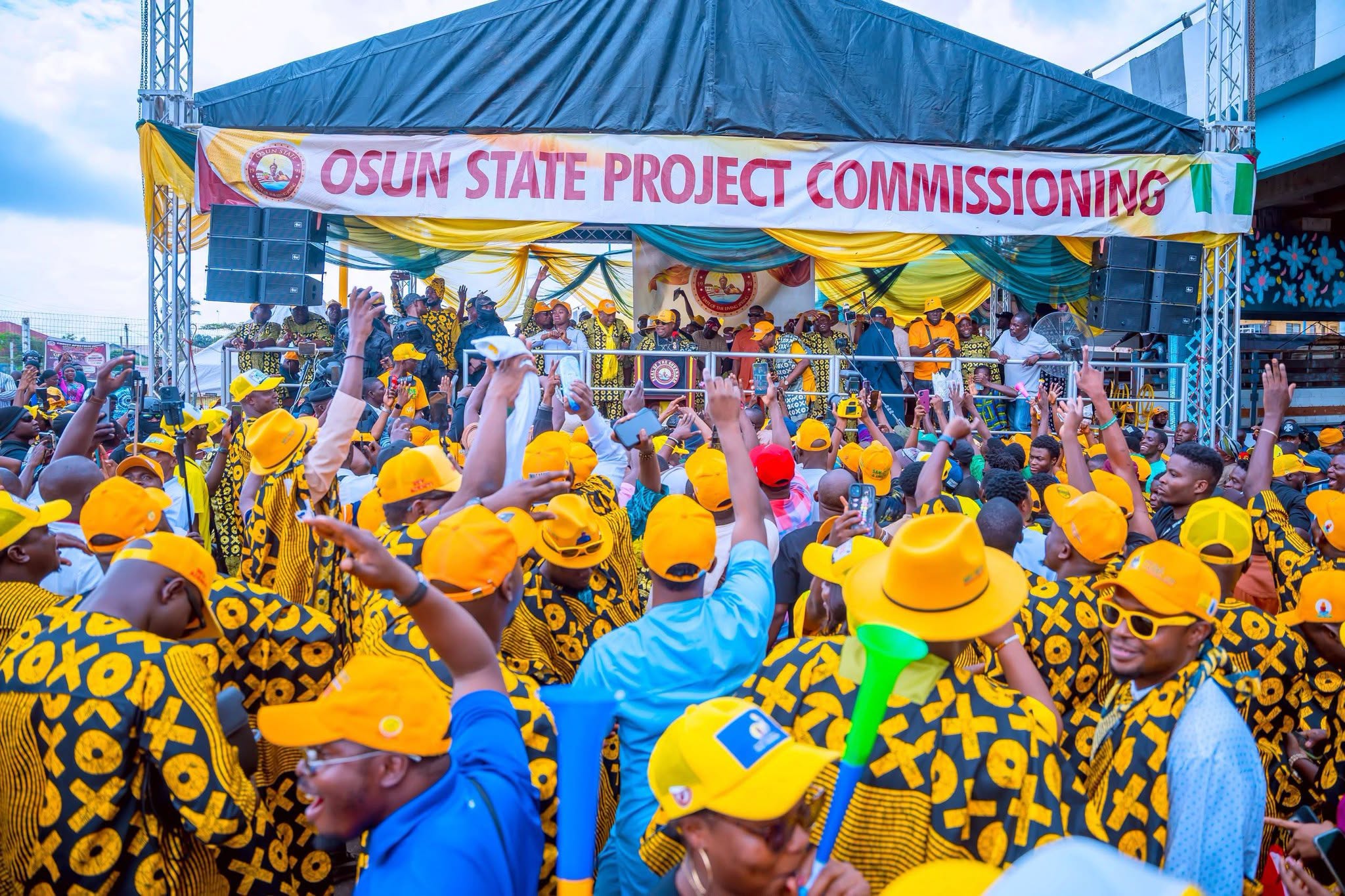 Osun: Adeleke commissions Oke-Fia flyover, rallies voters for August 15 poll