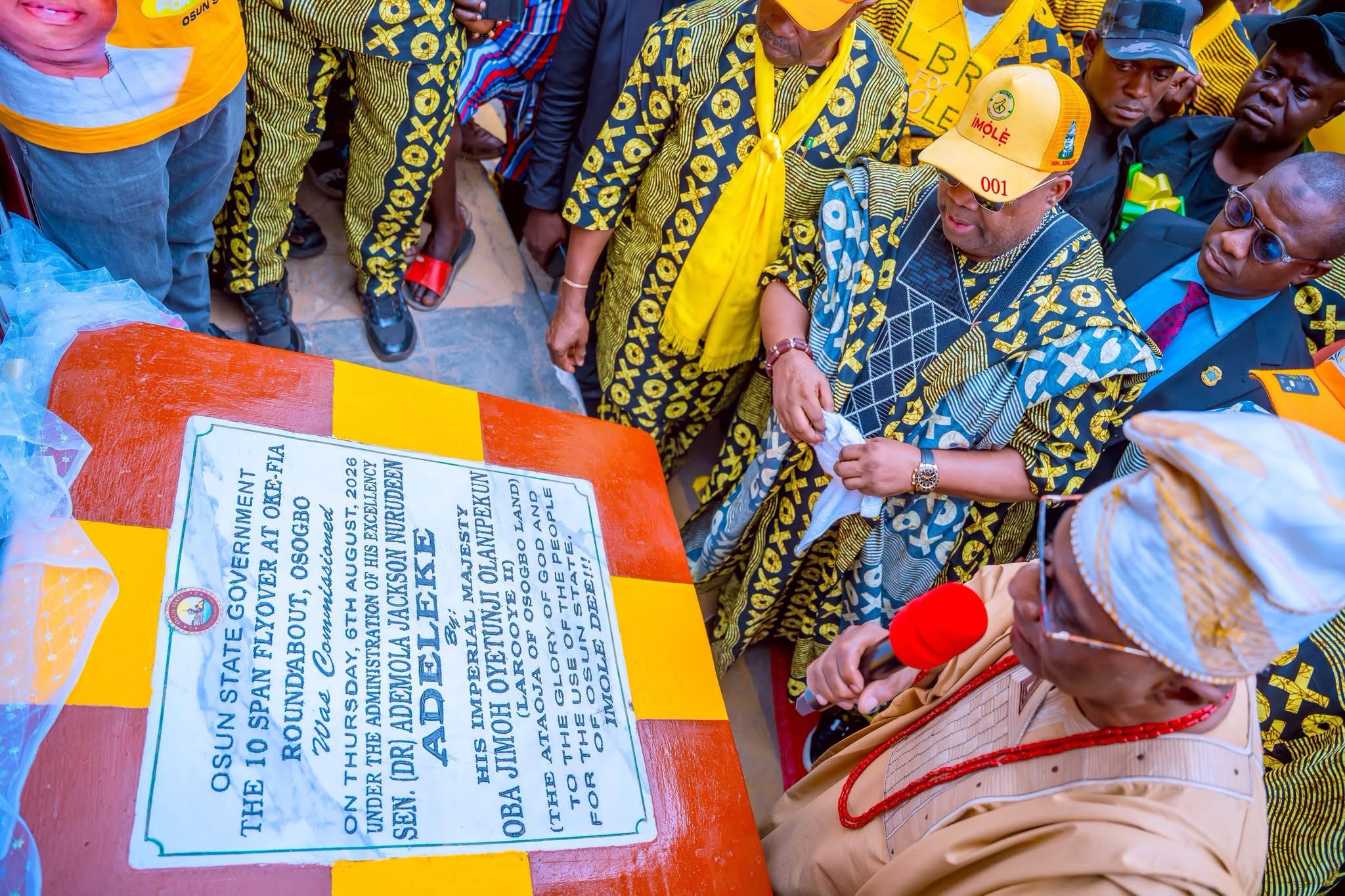 Osun: Adeleke commissions Oke-Fia flyover, rallies voters for August 15 poll