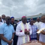 Okpebholo joins dignitaries to receive remains of late Archbishop Akubeze