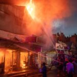 market fire