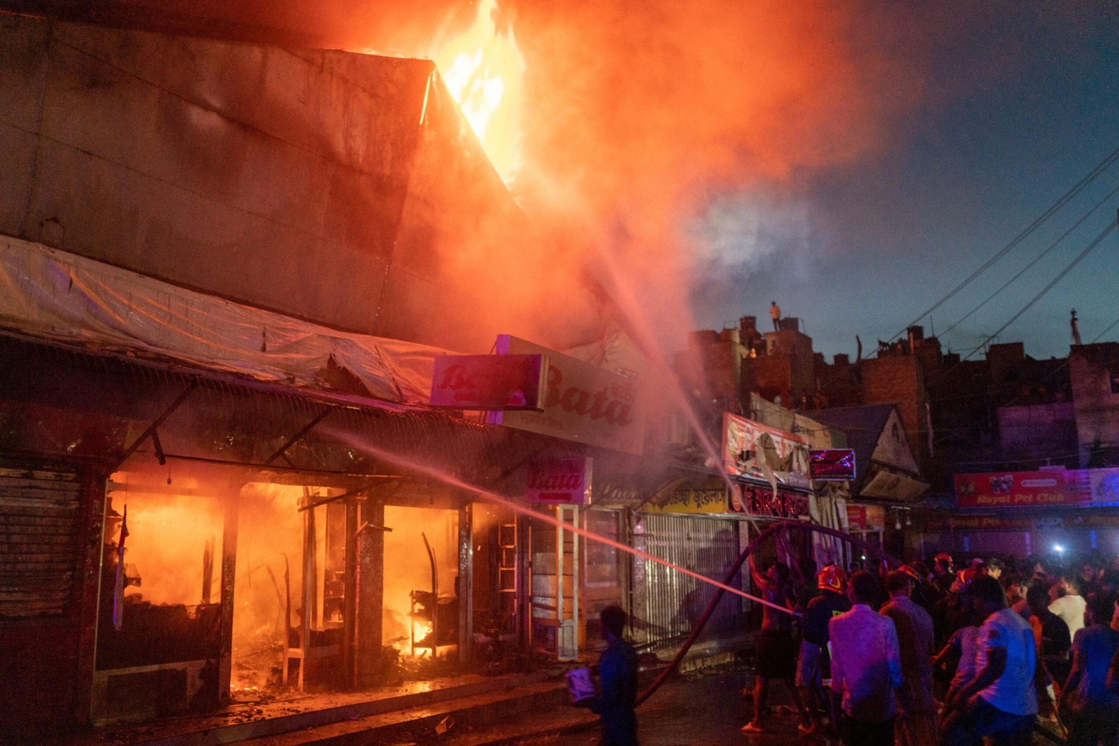 market fire