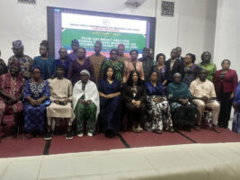 Abalaka, Abdul, Johnson, UBEC Director, South West, Beatrice Okei, Elegbe and others at the workshop