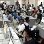 Candidates writing exam
