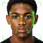 Facial recognition image, made with ChatGPT AI