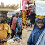 Children hawking in the street