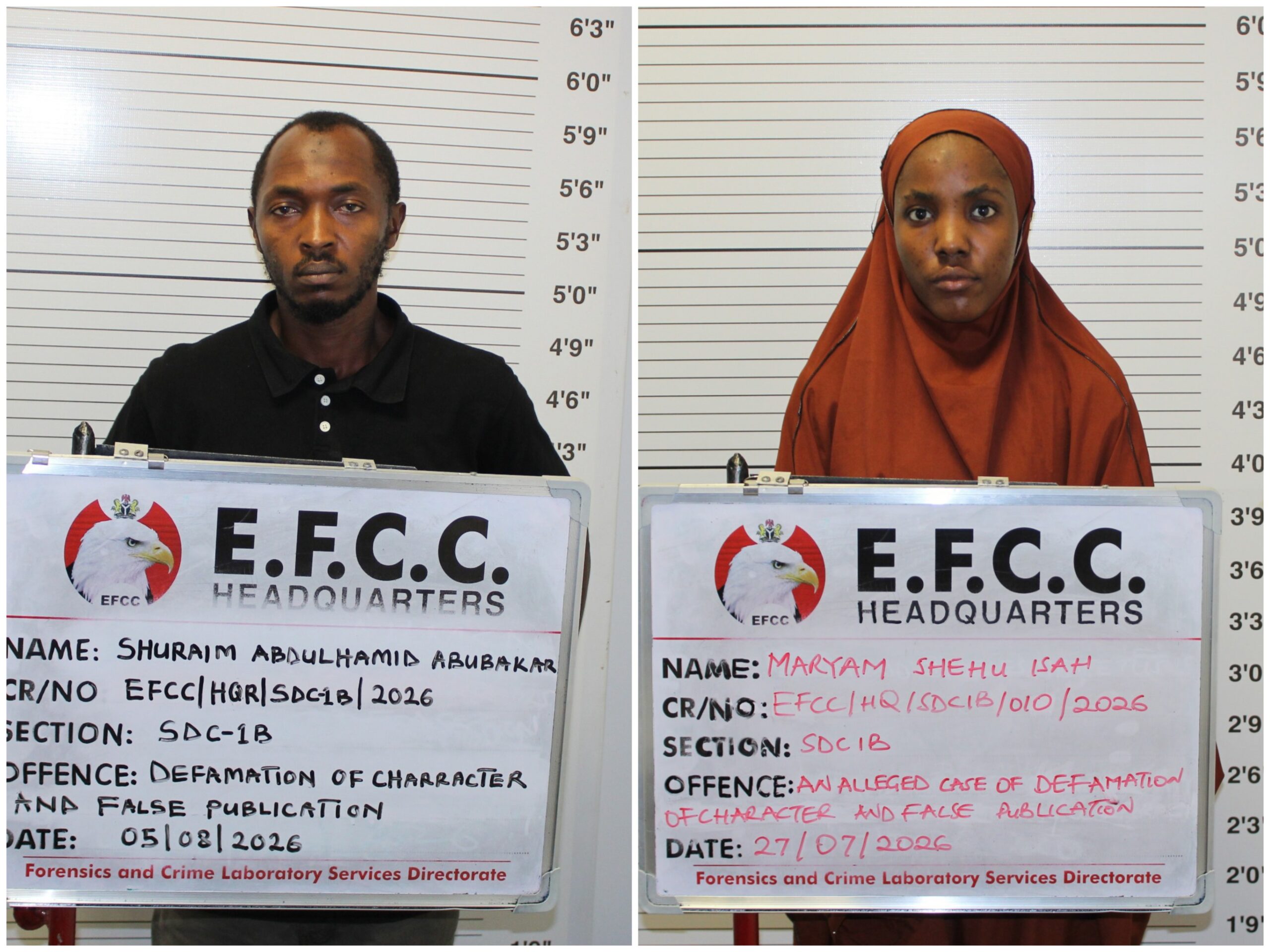 EFCC withdraws charges against Maryam, Abubakar